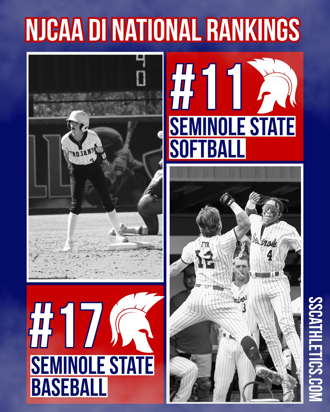 SSC Softball and Baseball Recognized in NJCAA DI National Rankings
