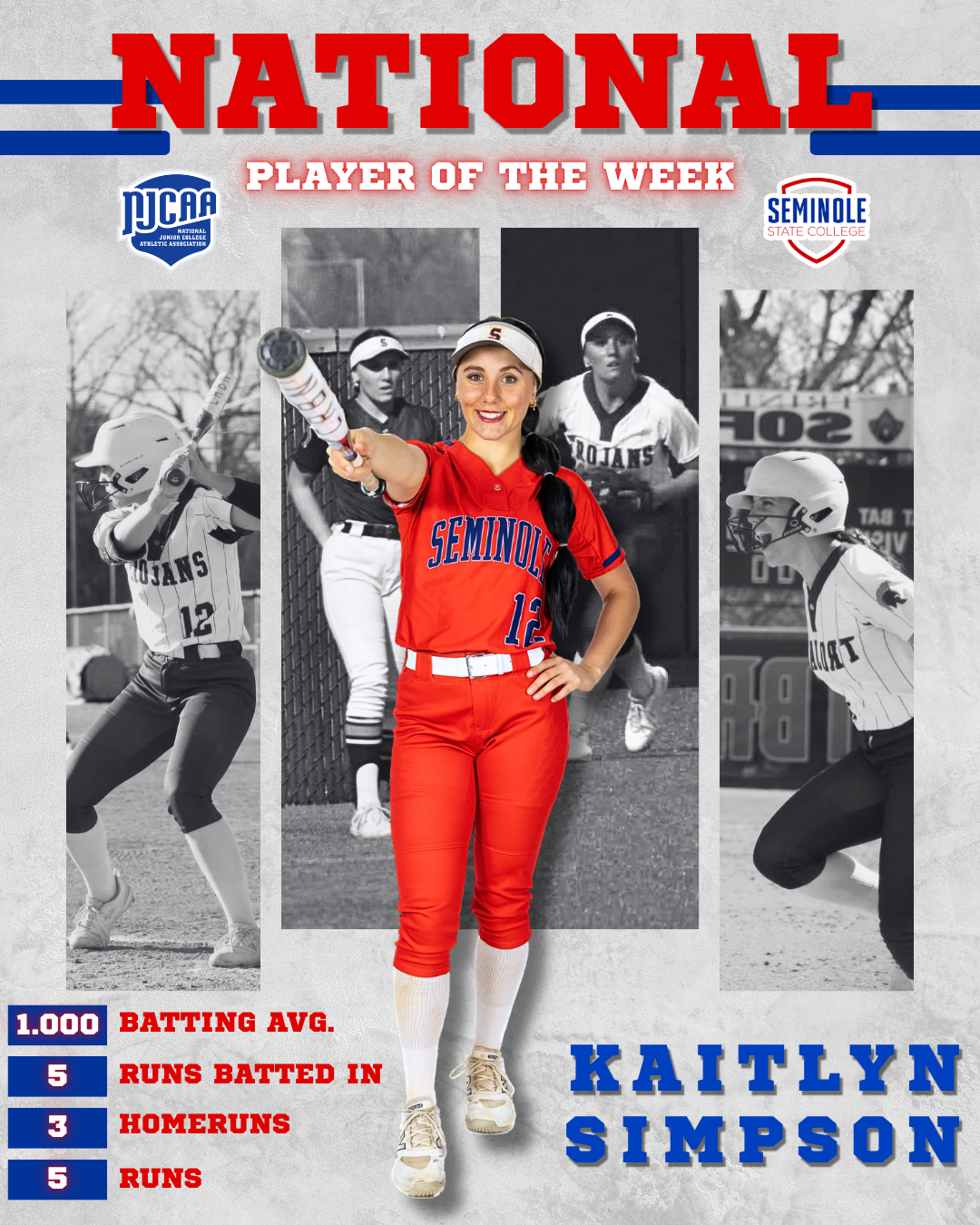 Katie Simpson Earns NJCAA National Player of the Week