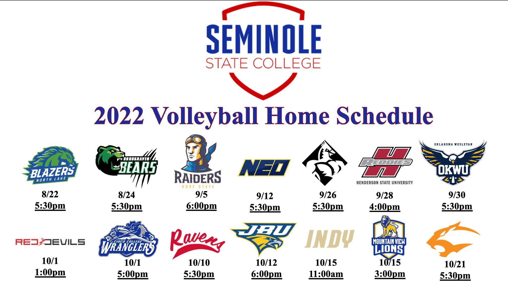 Trojan Volleyball 2022 Home Schedule